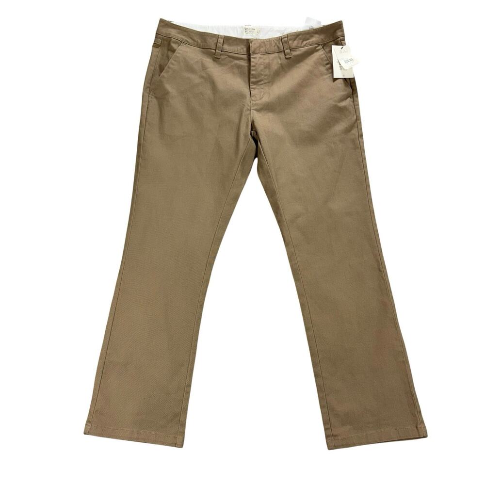 NWT Volcom Frochickie Pants Size 11 Juniors Khaki Tan Chino Skate Trousers